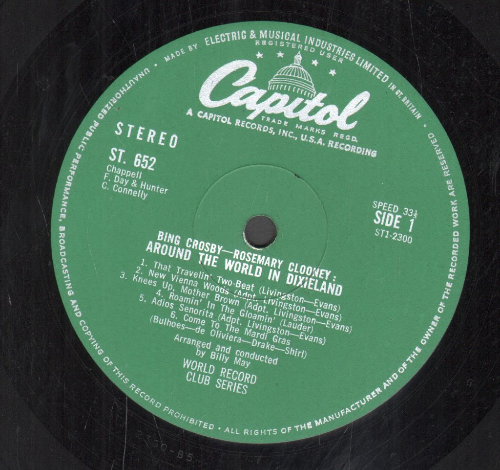 Bing Crosby And Rosemary Clooney - Around The World In Dixieland - Lp