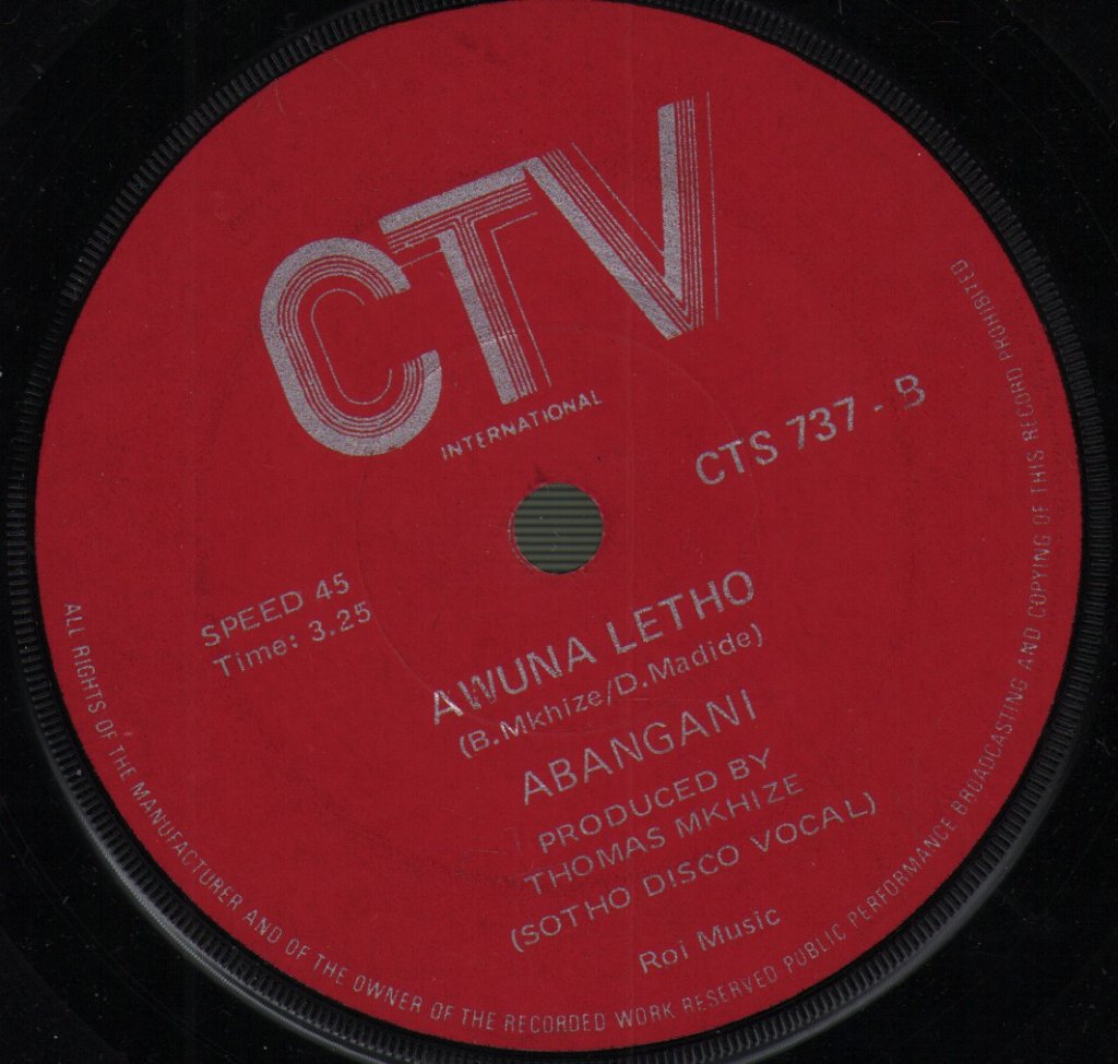 Abangani - Etelle Tsela / Awuna Letho - 7 Inch