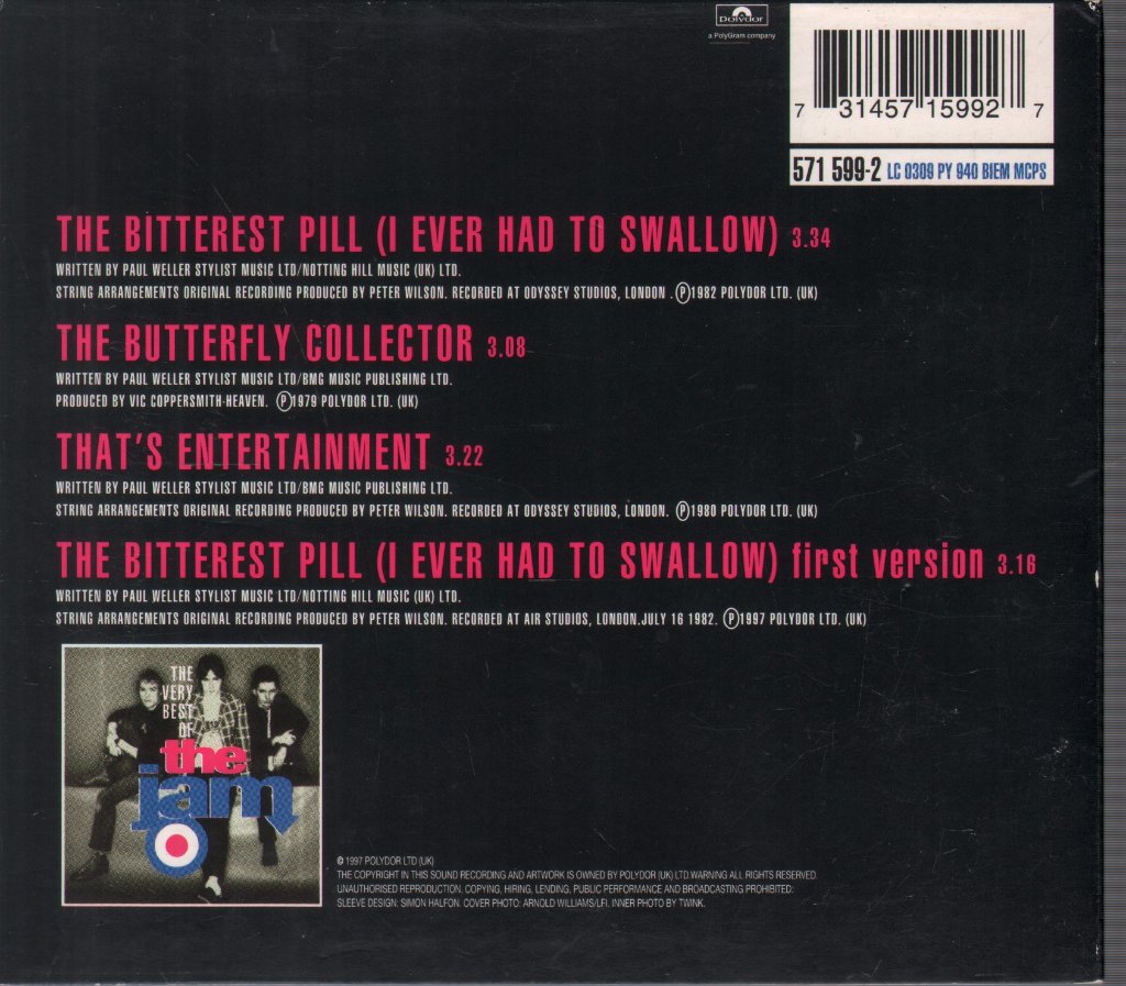 Jam - Bitterest Pill - Cd