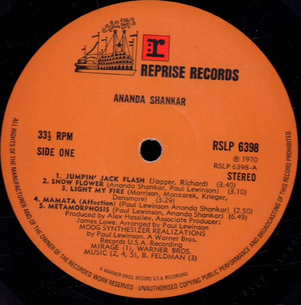 Ananda Shankar - Ananda Shankar - Lp
