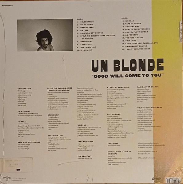 Un Blonde - Good Will Come To You - Lp