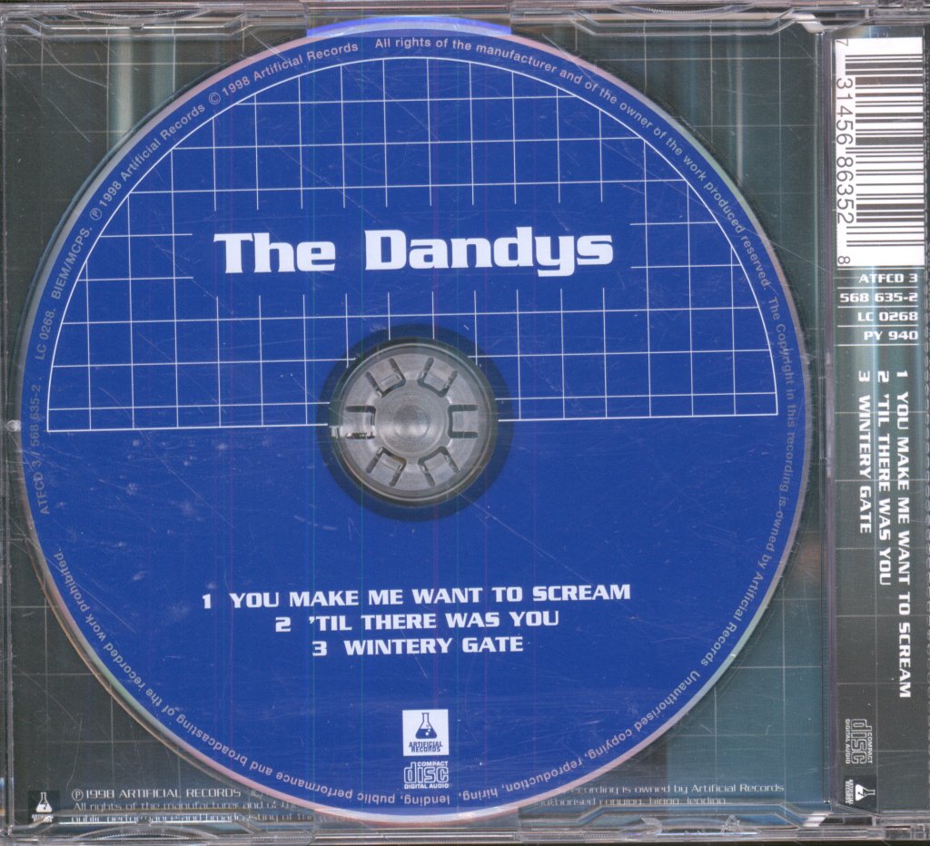 Dandys - You Make Me Want To Scream - Cd