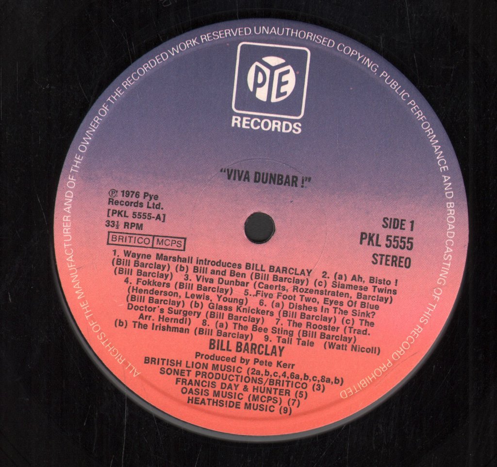Bill Barclay - Viva Dunbar - Lp