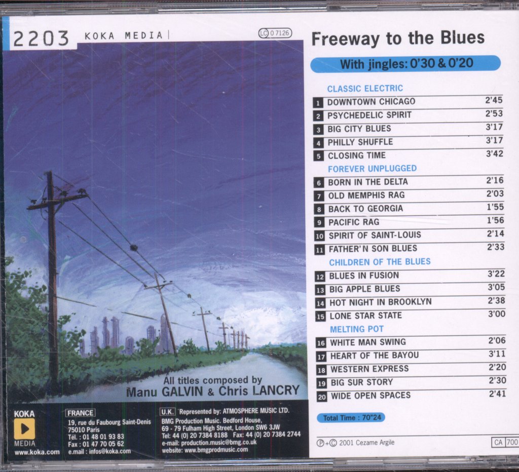 Manu Galvin & Christian Lancry - Freeway To The Blues - Cd