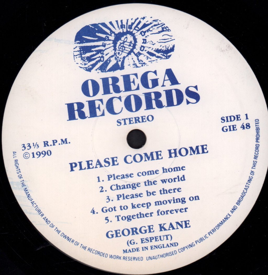 George Kane - Please Come Home - Lp