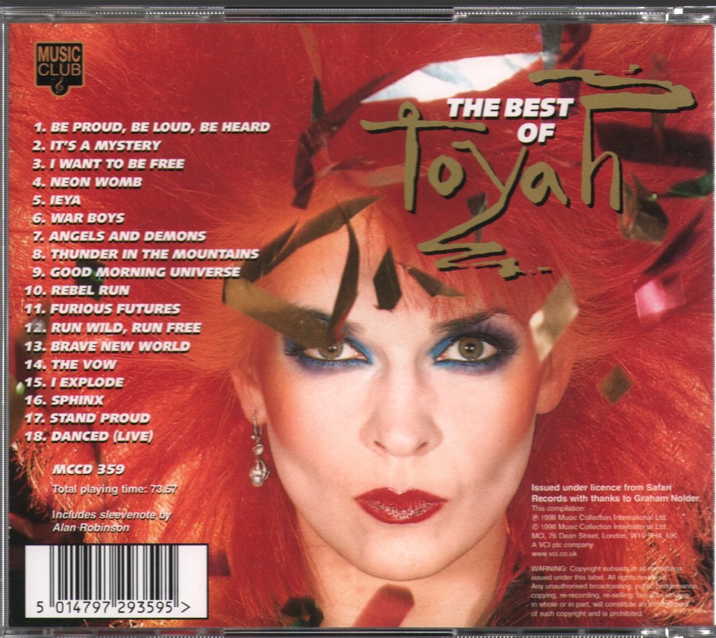 Toyah - Best Of Toyah: Proud, Loud & Heard - Cd