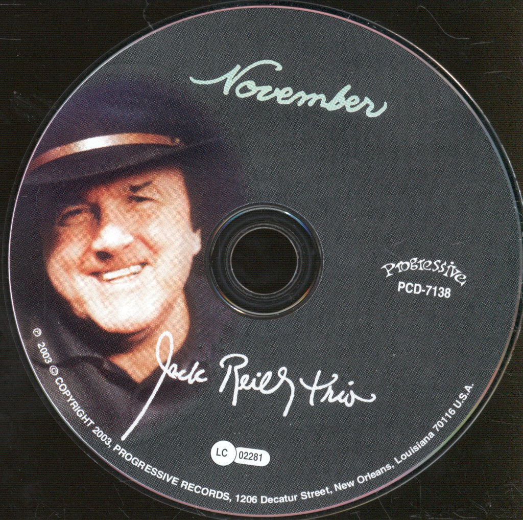 Jack Reilly Trio - November - Cd