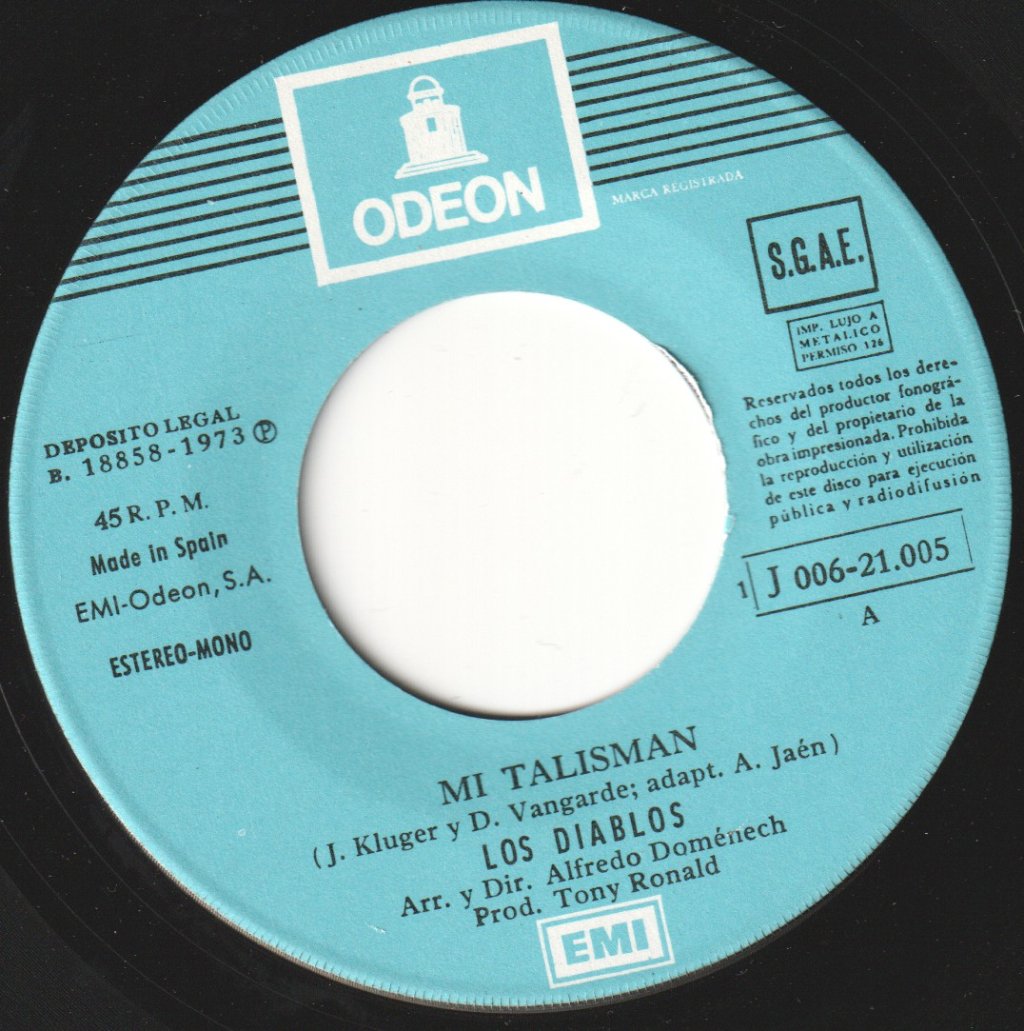 Los Diablos - Mi Talisman - 7 Inch