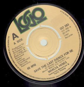 Marcia Hines - Save The Last Dance For Me - 7 Inch