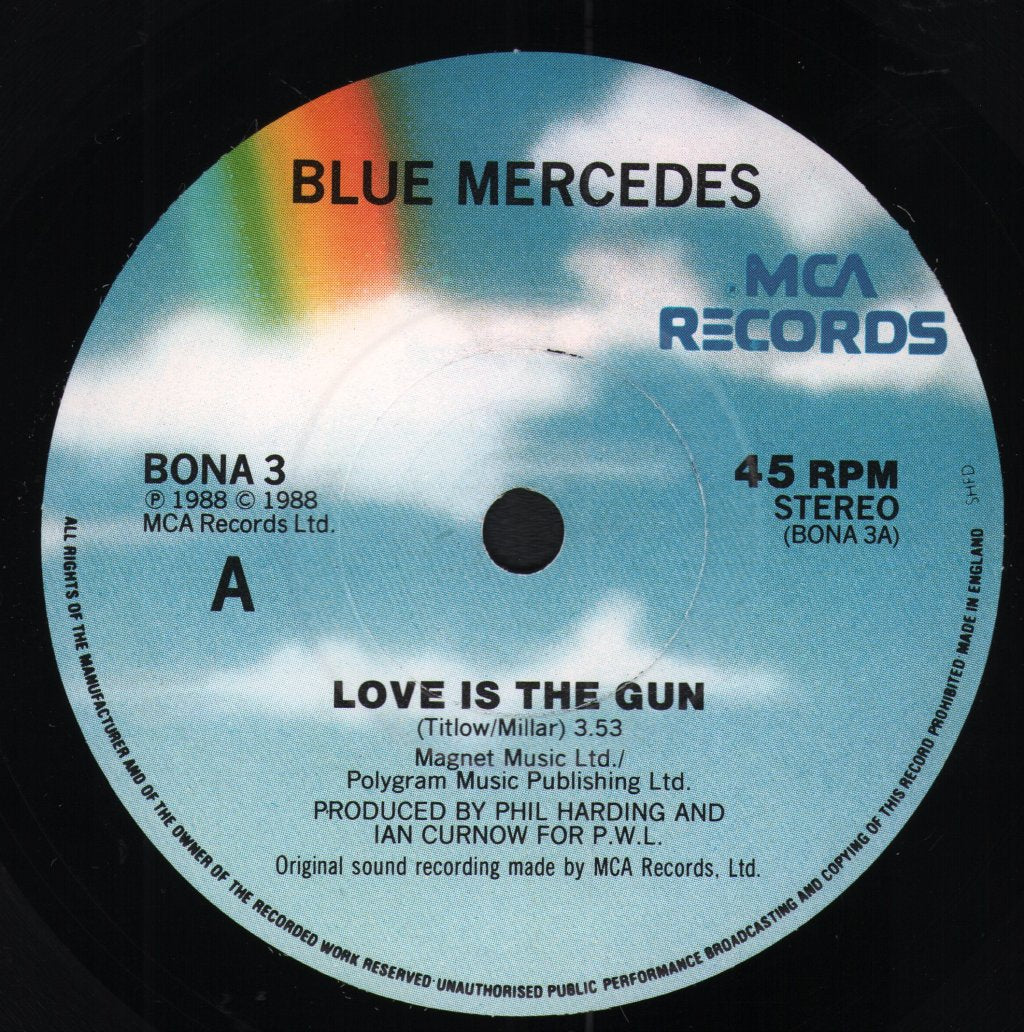 Blue Mercedes - Love Is The Gun - 7 Inch