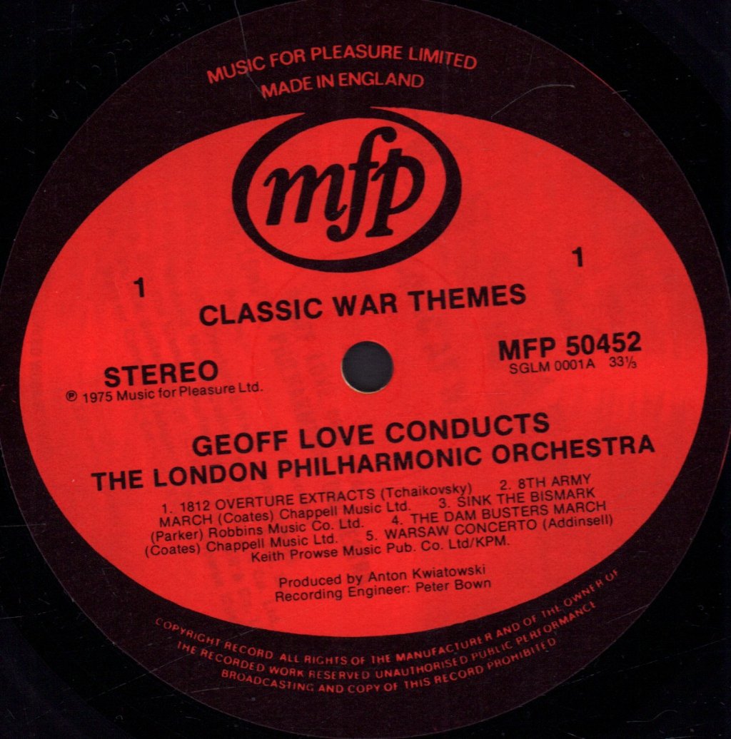 London Philharmonic Orchestra - Classic War Themes - Lp