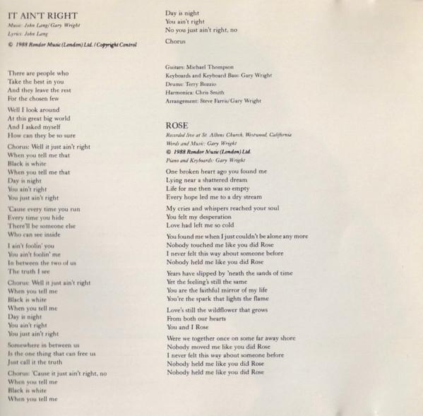 Gary Wright - Who I Am - Cd