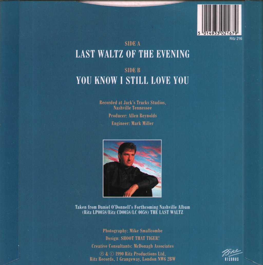 Daniel O'donnell - Last Waltz Of The Evening - 7 Inch