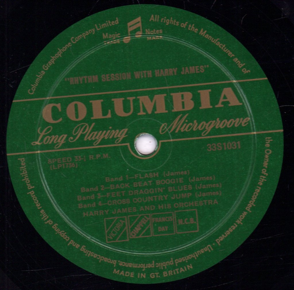 Harry James And His Orchestra - Rhythm Session With Harry James - 10 Inch