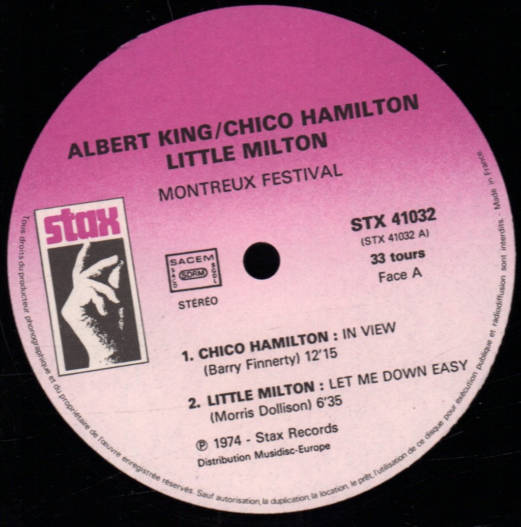 Albert King/Chico Hamilton/Little Milton - Montreux Festival - Lp