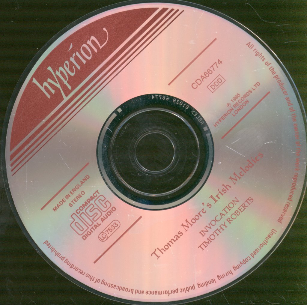 Timothy Roberts, Thomas Moore - Thomas Moore's Irish Melodies - Invocations - Cd