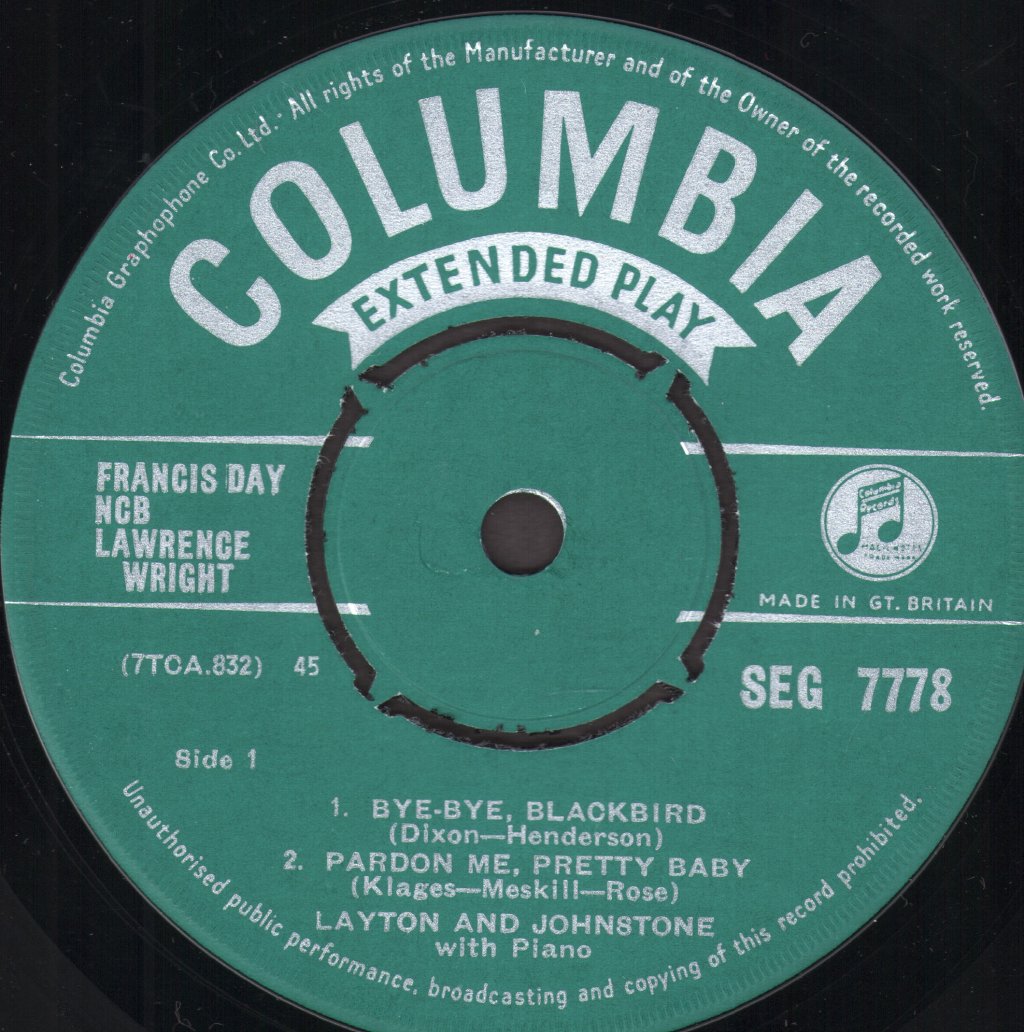 Layton And Johnstone - Favourites - 7 Inch