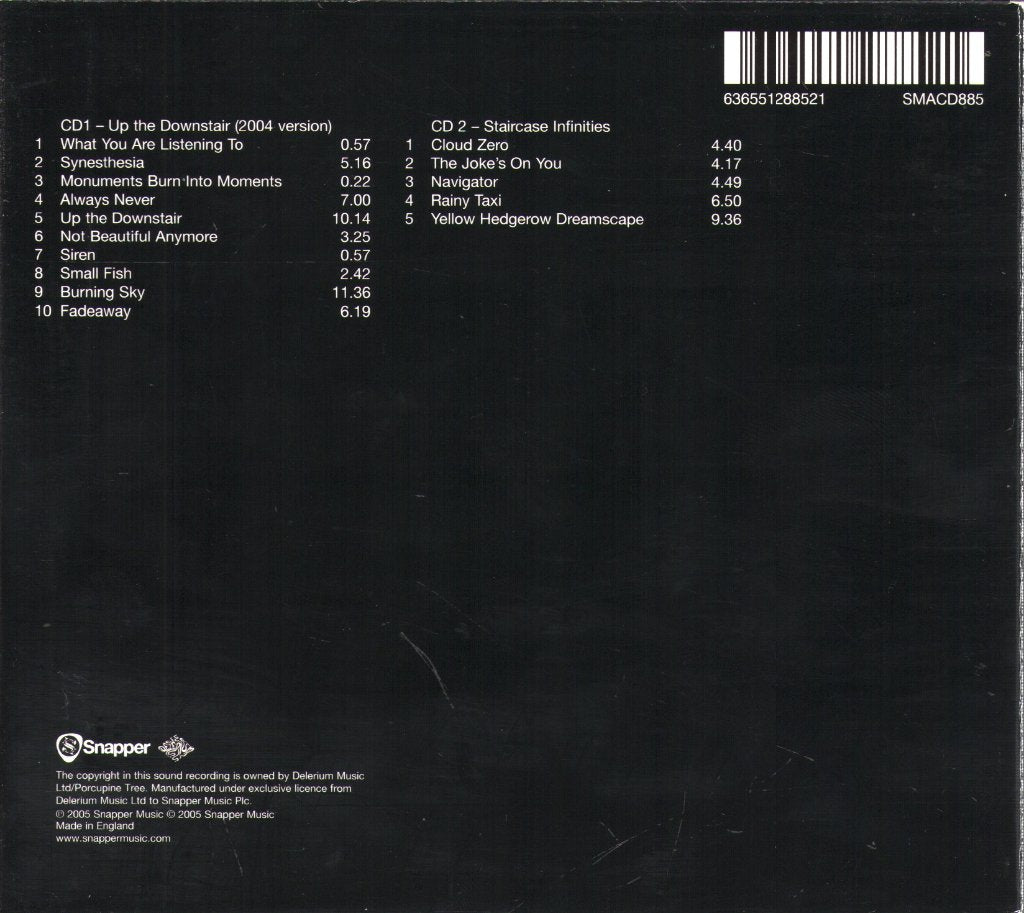 Porcupine Tree - Up The Downstair - Double Cd