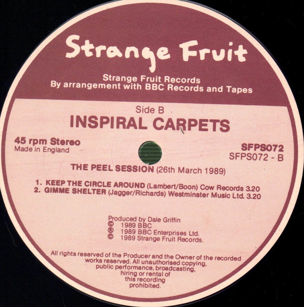Inspiral Carpets - Peel Sessions - 12 Inch