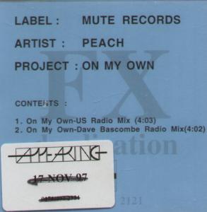 Peach - On My Own - Cdr