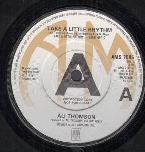Ali Thomson - Take A Little Rhythm - 7 Inch