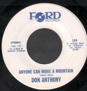 Don Anthony - Anyone Can Move A Mountain - 7 Inch