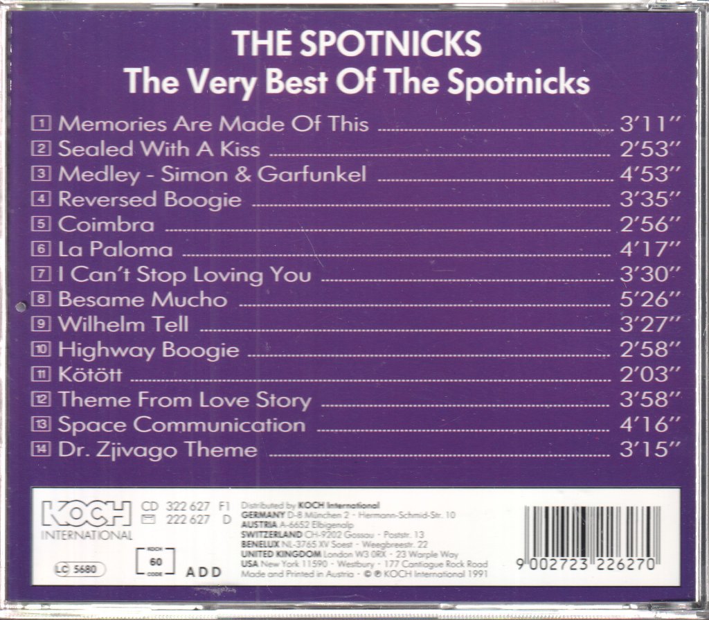 Spotnicks - Very Best Of The Spotnicks - Cd