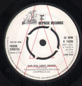 Frank Sinatra - Bad Bad Leroy Brown - 7 Inch