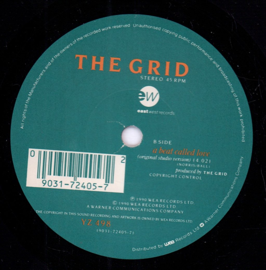 Grid - A Beat Called Love - 7 Inch