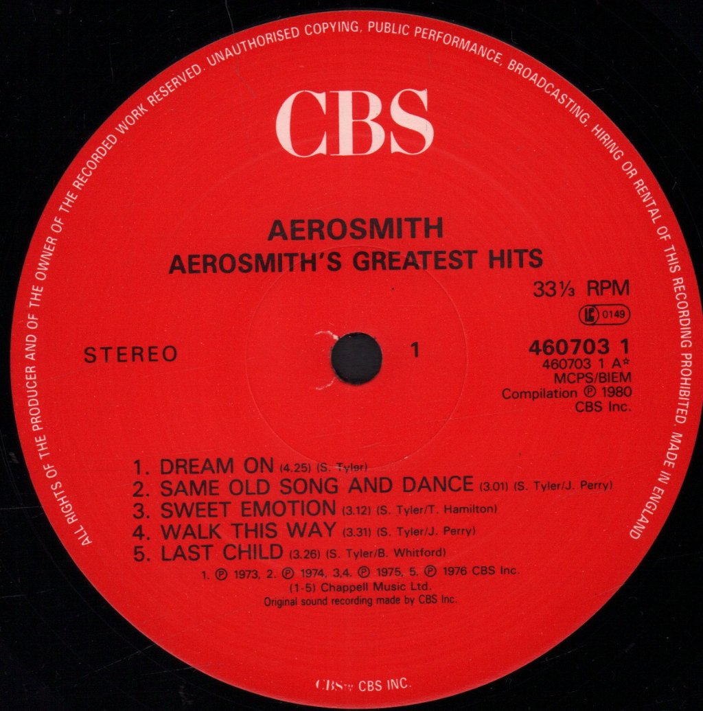 Aerosmith - Greatest Hits - Lp