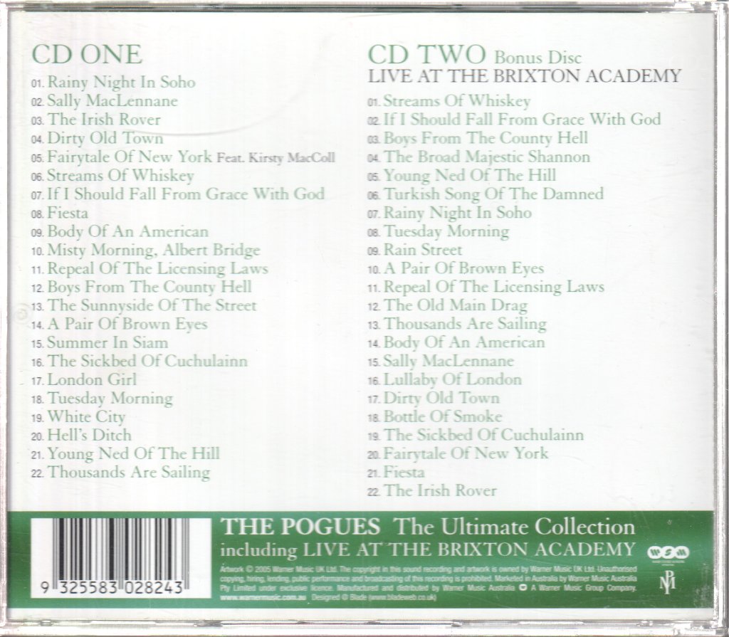 Pogues - Ultimate Collection (Including Live At The Brixton Academy) - Cd