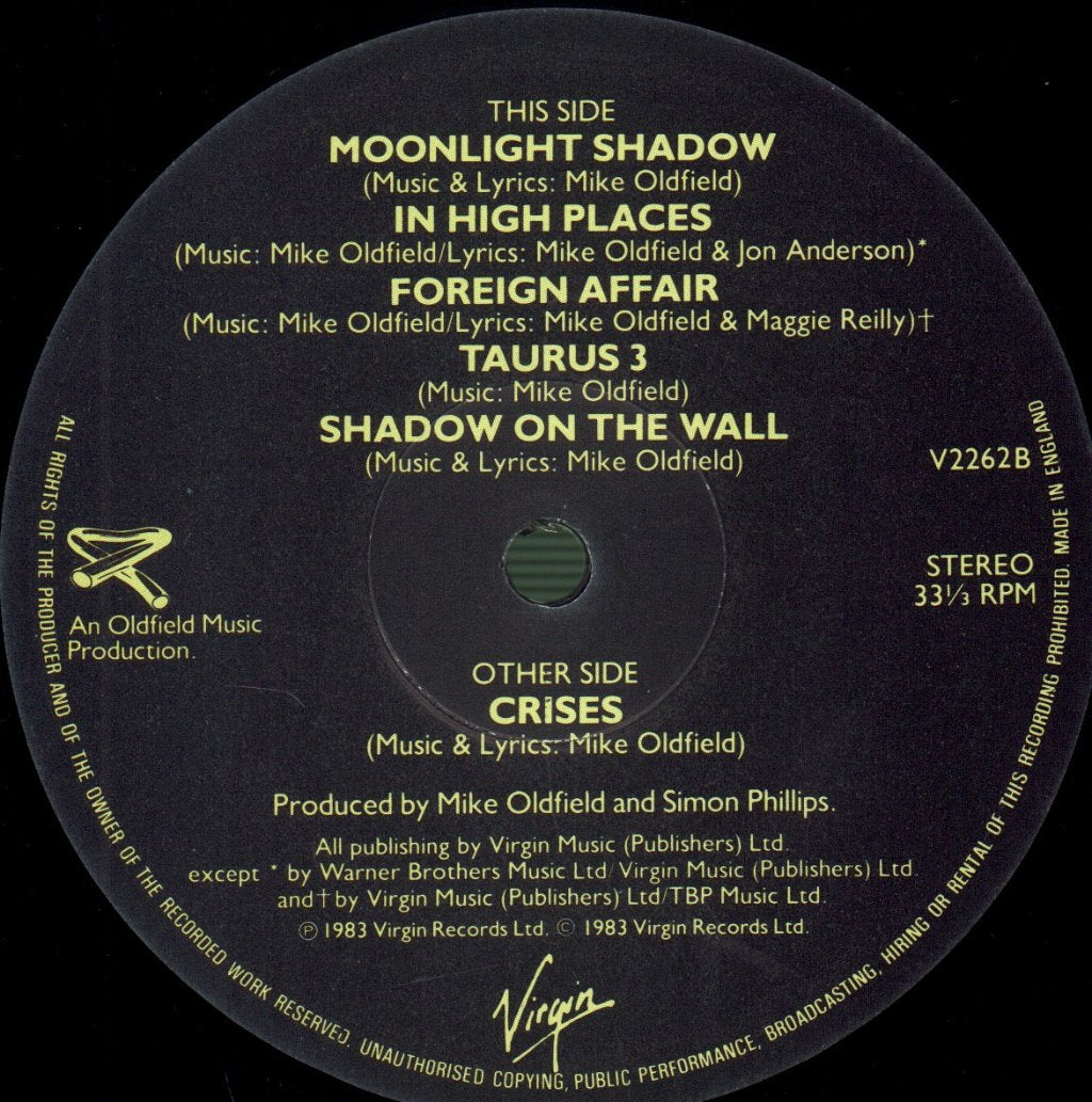 Mike Oldfield - Crises - Lp