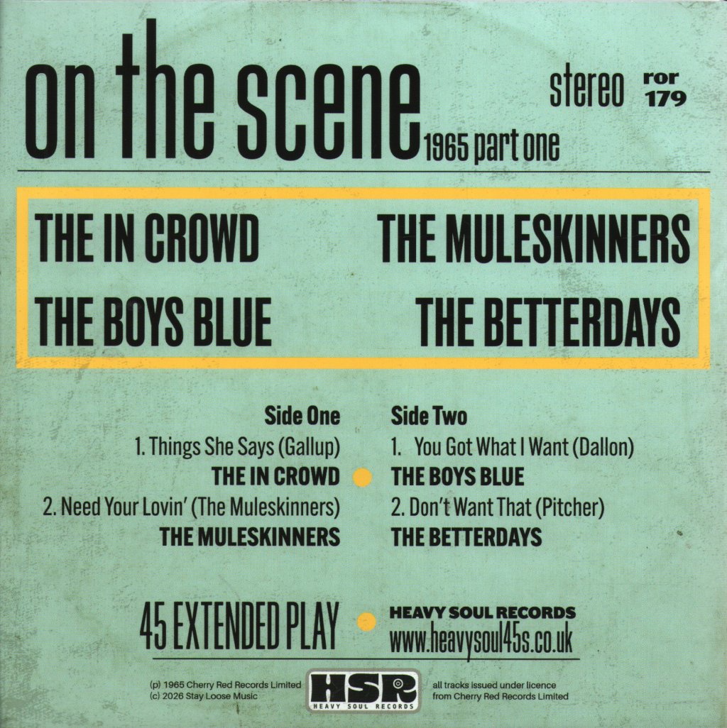 Various Artists - On the Scene 1965 Part One - 7 Inch