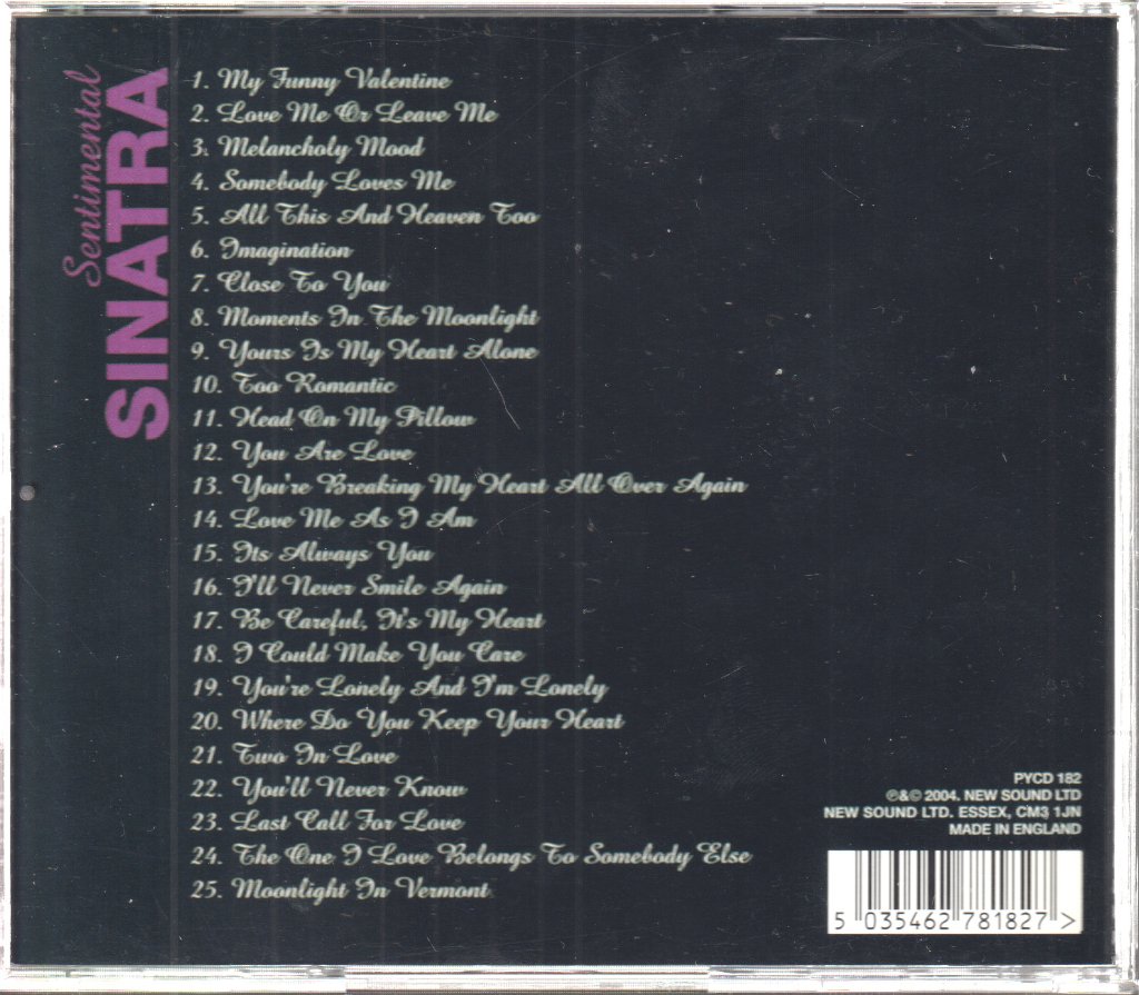 Frank Sinatra - Sentimental Sinatra - Cd