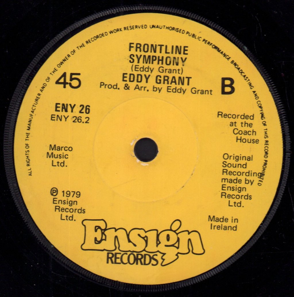 Eddy Grant - Living On The Frontline - 7 Inch