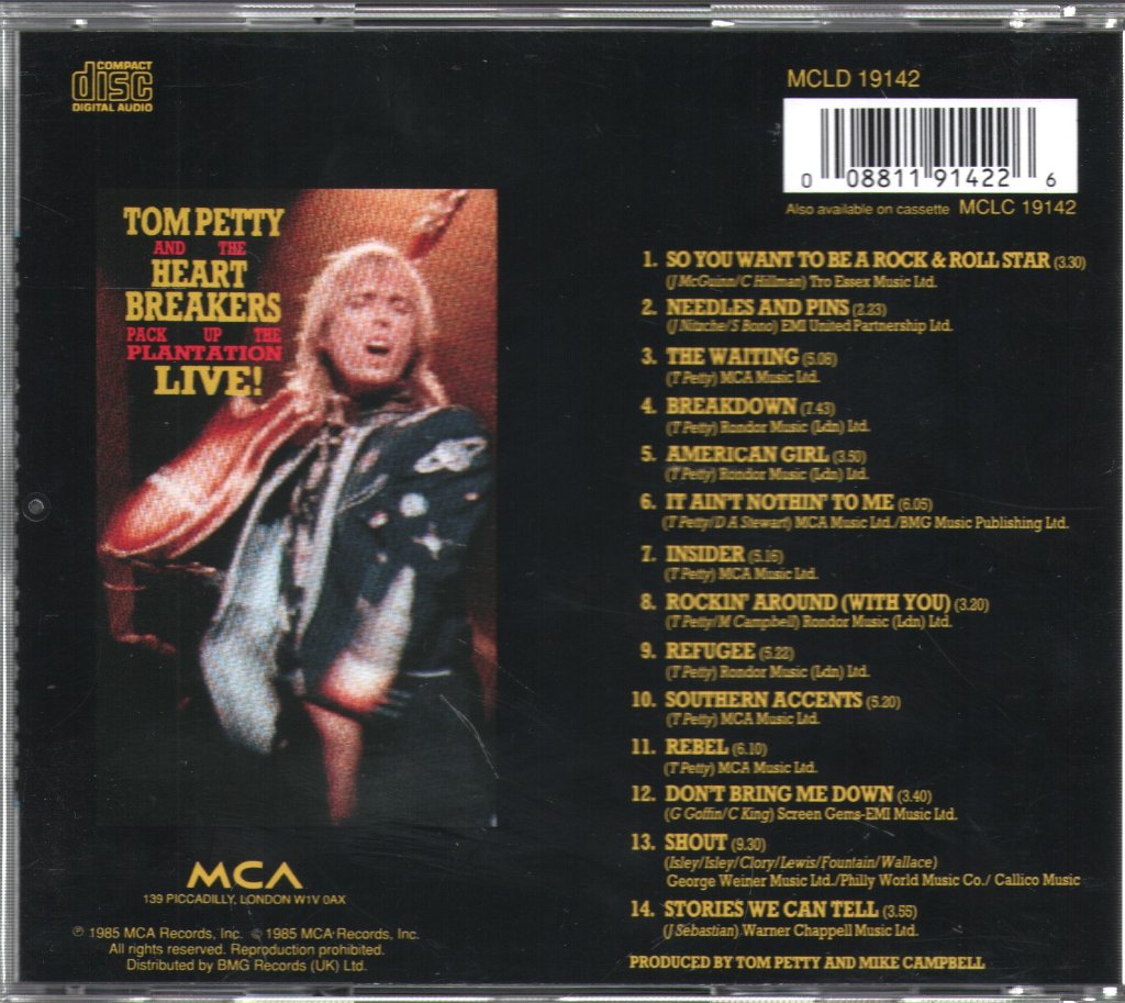 Tom Petty And The Heartbreakers - Pack Up The Plantation - Live! - Cd