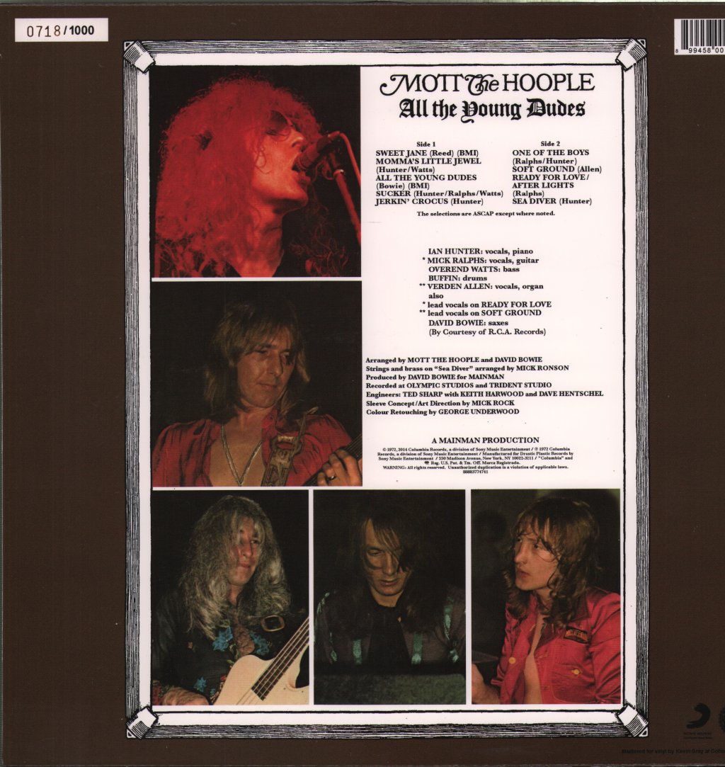 Mott The Hoople - All The Young Dudes - Lp