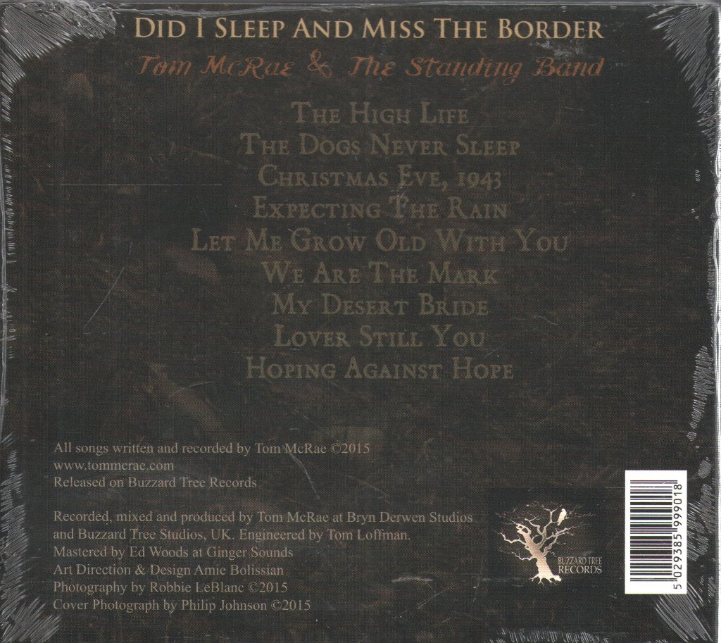 Tom McRae And The Standing Band - Did I Sleep And Miss The Border - Cd