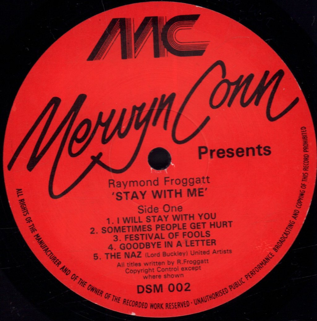 Raymond Froggatt - Stay With Me - Lp