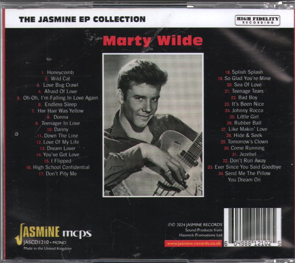 Marty Wilde - Jasmine EP Collection - Cd