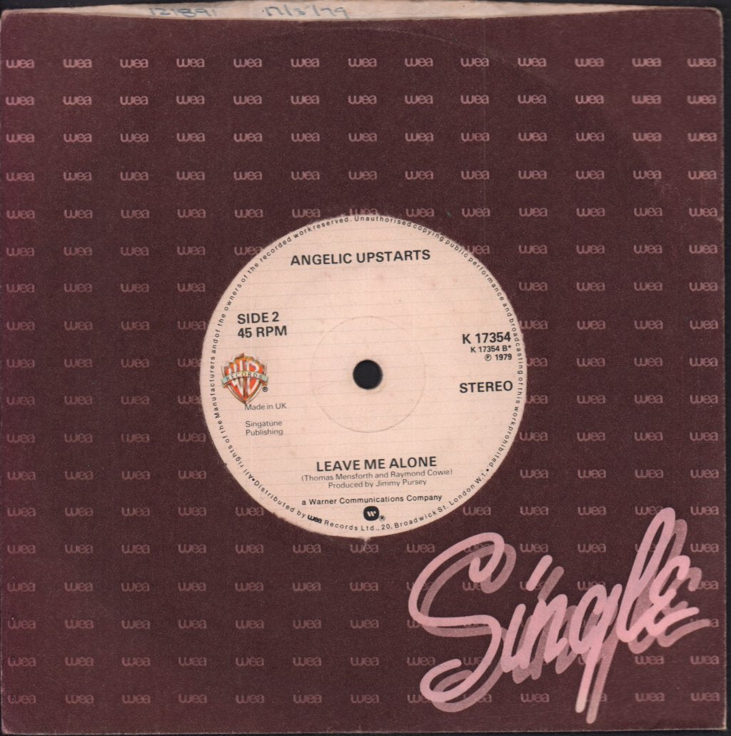 Angelic Upstarts - I'm An Upstart - 7 Inch