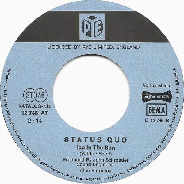 Status Quo - Pictures Of Matchstick Man / Ice In The Sun - 7 Inch
