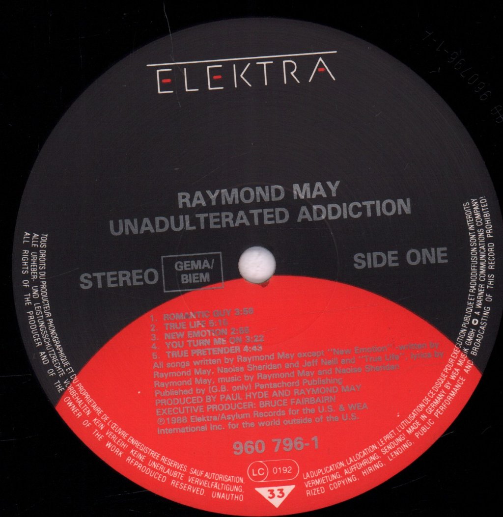 Raymond May - Unadulterated Addiction - Lp
