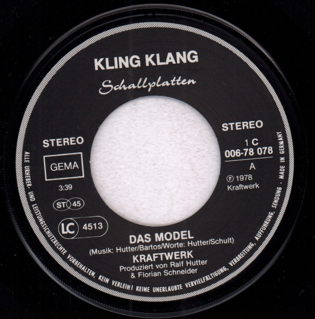 Kraftwerk - Das Model - 7 Inch