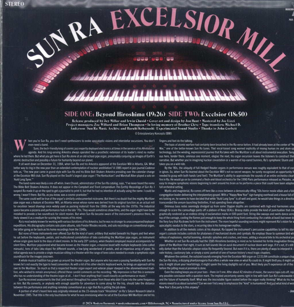 Sun Ra - Excelsior Mill - Lp