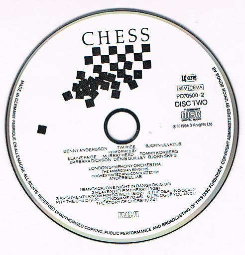 Benny Andersson, Tim Rice, Bjorn Ulvaeus - Chess - Cd Set