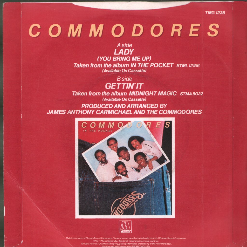 Commodores - Lady (You Bring Me Up) - 7 Inch