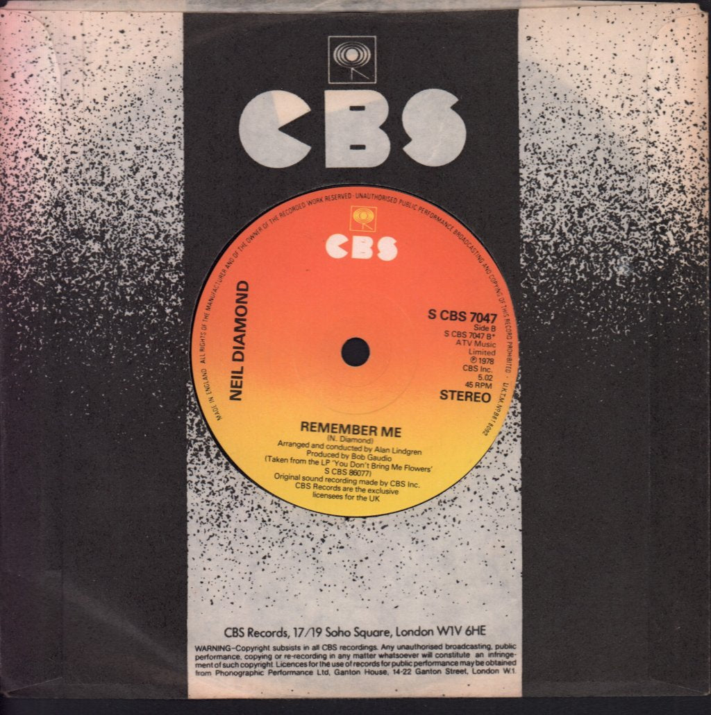 Neil Diamond - Forever In Blue Jeans - 7 Inch