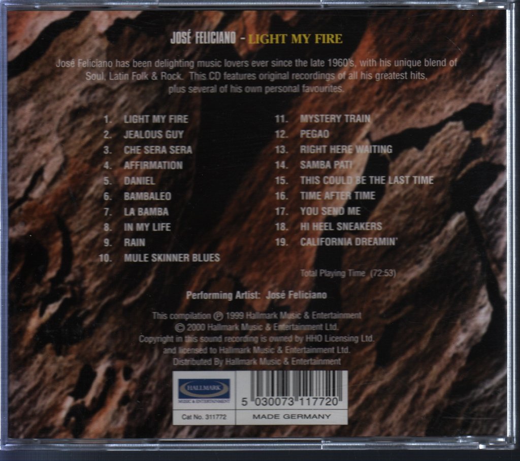 Jose Feliciano - Light My Fire - Cd