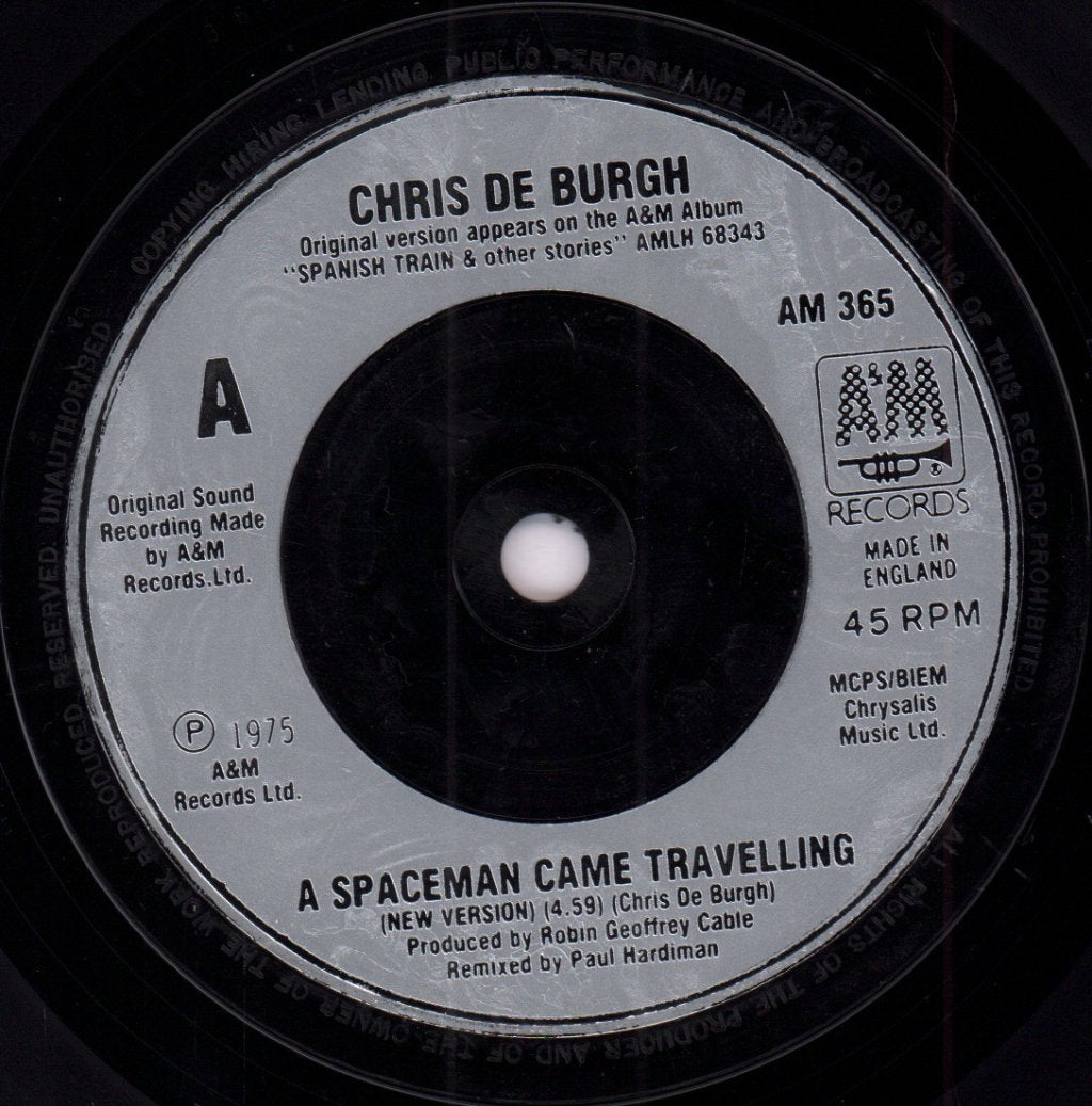 Chris De Burgh - A Spaceman Came Travelling - 7 Inch